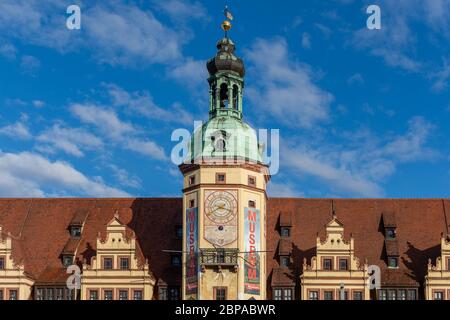 Leipzig / Deutschland - 24. Februar 2017: Stadtgeschichtliches Museum Leipzig im Alten Rathaus in Leipzig, Sachsen, Ge Stockfoto