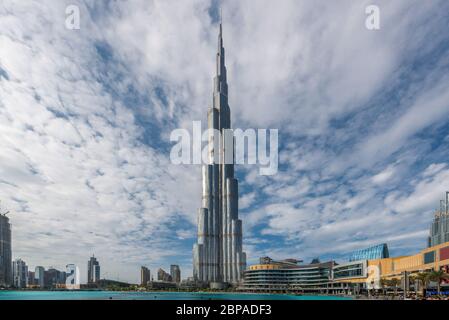 Das höchste Gebäude Burj Khalifa in Dubai Stockfoto