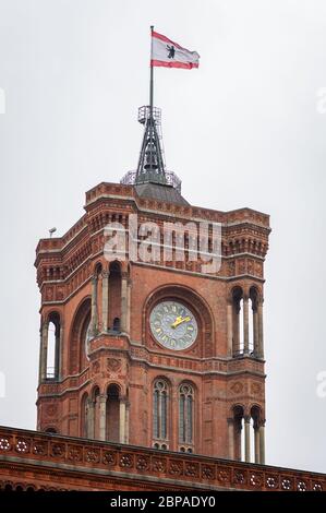 Rotes Rathaus, Berliner Rathaus in Berlin, der Hauptstadt Deutschlands Stockfoto