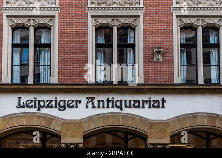 Leipzig / Deutschland - 24. Februar 2017: Leipziger Antiquariat in Leipzig, Deutschland Stockfoto