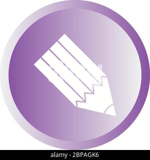 Schönes Bleistift Glyph Symbol Stock Vektor