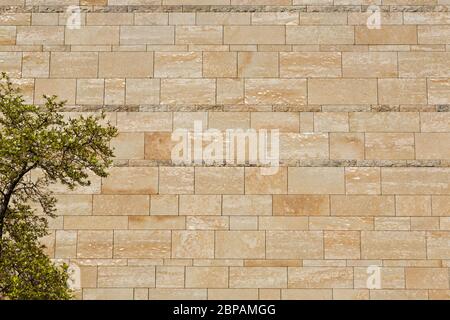 Außenwand der Galerie Neue Pinakothek in München Stockfoto