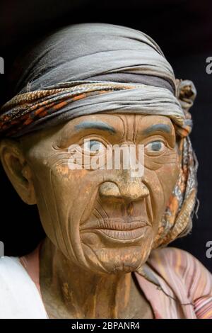 Porträt eines Tau ta in Leha, Tana Toraja, Sulawesi, Indonesien. Stockfoto