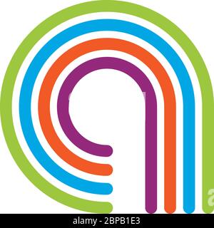 Buchstaben EIN Vektor Logo Vorlage Illustration Design Stock Vektor