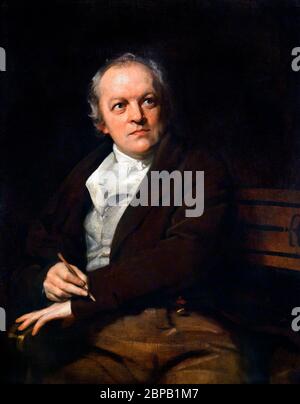 William Blake (1757–1827), Porträt von Thomas Phillips, Öl auf Leinwand, 1807. Stockfoto