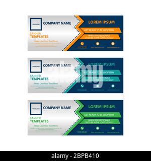 Abstrakt Web Banner Design Hintergrund oder Header Templates.eps 10 Stock Vektor