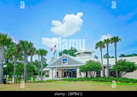 Das Florida Welcome Center auf der Interstate 10 ist am 16. Mai 2020 in Pensacola, Florida, zu sehen. Stockfoto