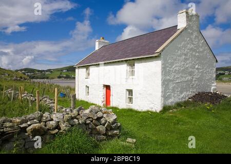 Altes Bauernhaus in Rosapenna, County Donegal, Irland Stockfoto