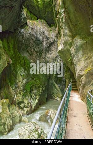 Frankreich, Route des Grandes Alpes, Les Gorges du Pont du Diable Stockfoto