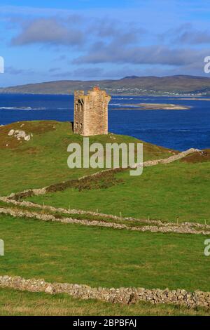 Crohy Kopf Turm, Dungloe, County Donegal, Irland, Europa Stockfoto