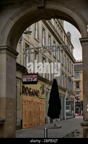 Glasgow unter Sperrbeschränkungen Mai 2020 Stockfoto