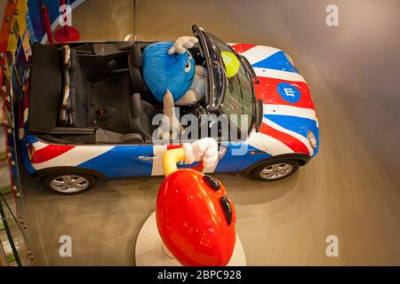 Mini. M&MS World, London. Stockfoto