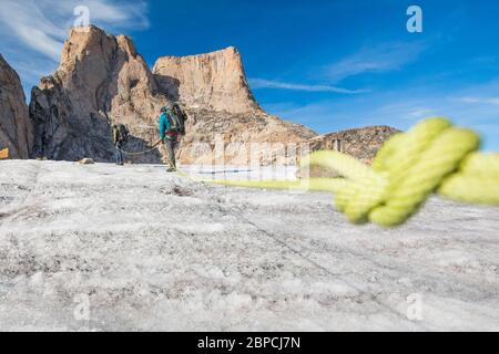 Akshayak Pass - © Christopher Kimmel 2019. Für Mammut Nordamerika nur mit Kredit: 'Christopher Kimmel / Alpine Edge Photography' Instagra Stockfoto