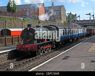 ELR, East Lancs Railway, East Lancashire Railway Bury Station, Greater Manchester, England, UK - Sapper Green Engine Stockfoto