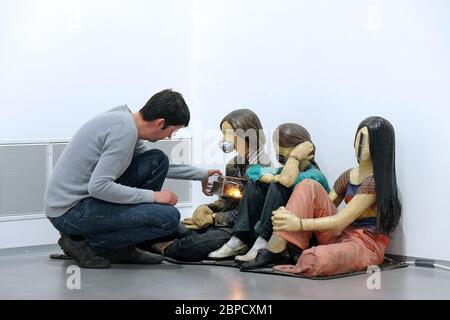 Berlinische galerie und ihre Ausstellungen. Museum für Moderne Kunst, Fotografie und Architektur in Berlin Stockfoto