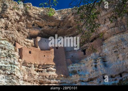 Montezuma Castle Nationalmonument, Camp Verde, Arizona, USA Stockfoto