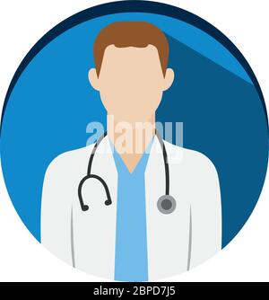 Symbol für isolierten Arzt Stock Vektor