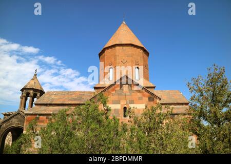 Kirche der Heiligen Mutter Gottes oder Surb Astvatzatzin in Khor Virap Kloster, Ararat Provinz von Armenien Stockfoto