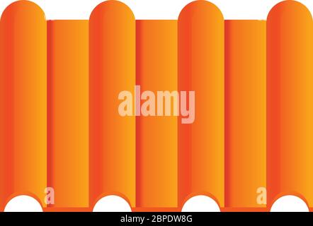 Symbol für das Architekturdach. Cartoon der Architektur Dach Vektor-Symbol für Web-Design isoliert auf weißem Hintergrund Stock Vektor