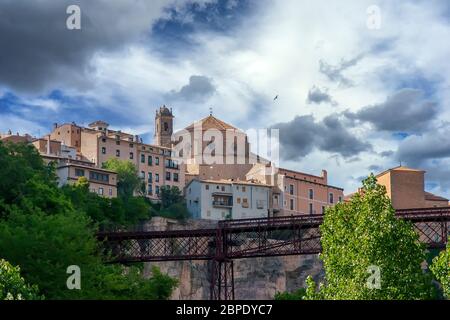 Schöne mittelalterliche Städte in Spanien, Cuenca Stockfoto