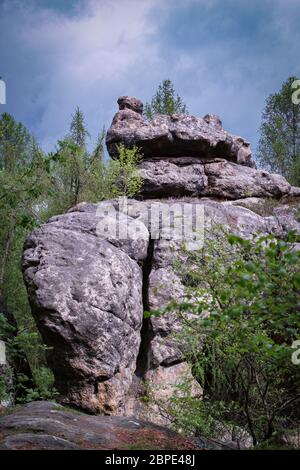 Zittauer Berge, Oybin, auf dem Toepfer Stockfoto