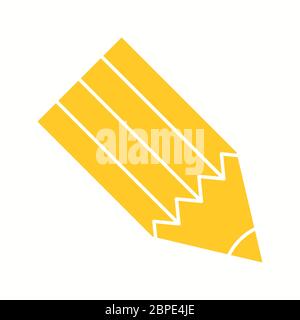 Schönes Bleistift Glyph Symbol Stock Vektor