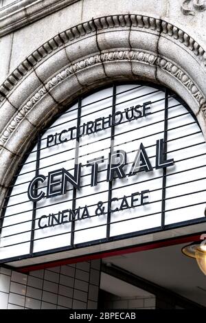 Die Außenseite des Picturehouse Central Kino in Shaftesbury Avenue, Piccadilly Circus, London, UK Stockfoto