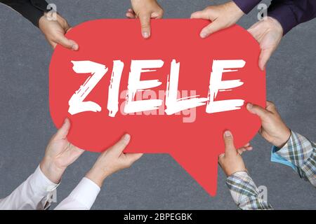 Gruppe Menschen halten mit Hände das Johanniskraut Ziele Ziel erreichen für Erfolg und Wachstum Business Konzept Stockfoto