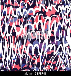 Vektor tags nahtlose Muster. Fashion schwarz und weiß Graffiti hand Zeichnung design Textur in Hip Hop street art Stil für t-shirt skateboard Textil Stockfoto