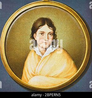 BETTINA von ARNIM (1785-1859) Deutsche Komponistin, Sängerin, Romanautorin Stockfoto