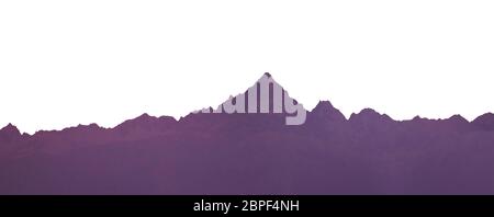 Skyline von Monviso Berge, der höchste Berg der Cottischen Alpen in Piemont, Italien Stockfoto