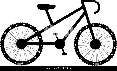 Fahrradsymbol. Fahrrad. Schild für Fahrräder isoliert auf weißem Hintergrund. Radfahrkonzept. Trendy flachen Stil für Grafik-Design, Logo, Website, Social medi Stockfoto