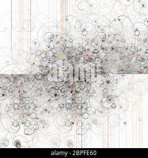 Abstrakte Komposition wie atomare Partikel Stockfoto