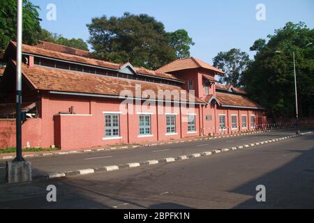 Universitätsgebäude in der Nähe des Zentrums von AKG, Trivandrum Stockfoto