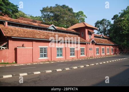 Universitätsgebäude in der Nähe des Zentrums von AKG, Trivandrum Stockfoto