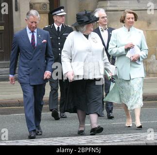 Prince Charles in liverpool Stockfoto