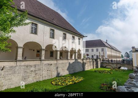 Impressionen vom berühmten Kloster Kremsmünster in Oberösterreich Stockfoto