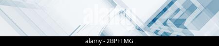 Blaues Glas moderne horizontale Hintergrund. 3D-Rendering Stockfoto