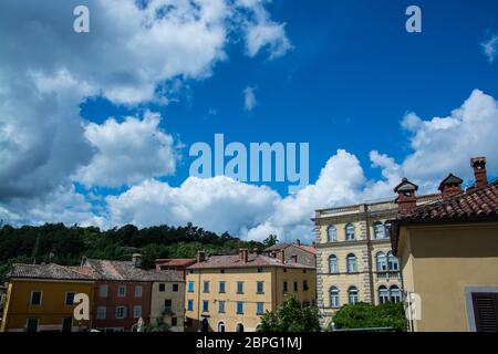 Labin ist eine Stadt in der Grafschaft Istrien, Kroatien. Stockfoto