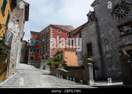 Labin ist eine Stadt in der Grafschaft Istrien, Kroatien. Stockfoto