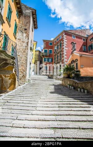 Labin ist eine Stadt in der Grafschaft Istrien, Kroatien. Stockfoto