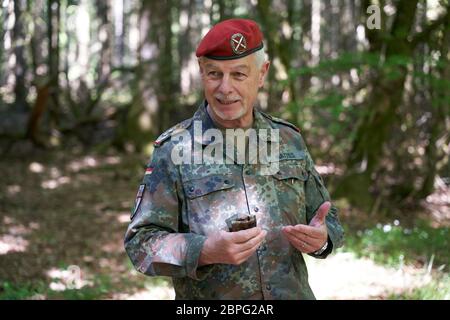 19. Mai 2020, Rheinland-Pfalz, Boxberg: Oberst Erwin Mattes, Kommandant des Rheinland-pfälzischen Kommandos. Foto: Thomas Frey/dpa Stockfoto