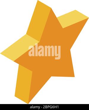 Karaoke-Sternsymbol, isometrischer Stil Stock Vektor