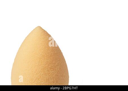 Kosmetischer Gesichtsschwamm isoliert auf weißem Hintergrund. Stockfoto