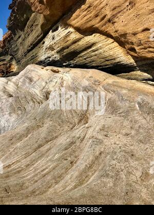 Geologische Formationen an der Amarilla Küste, Teneriffa, Spanien Stockfoto