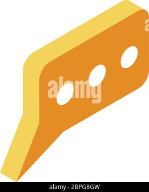 Chat-Symbol für Manager, isometrischer Stil Stock Vektor