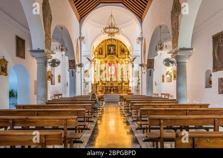 Kirche der Unbefleckten Empfängnis, Weisses Dorf Mijas, Malaga, Costa del Sol, Andalusien, Spanien, Andalusien, Andalusien, Südspanien, Europa Stockfoto