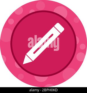 Schönes Bleistift Glyph Vektor-Symbol Stock Vektor