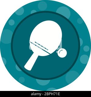 Schöne Badminton Glyph Vektor-Symbol Stock Vektor