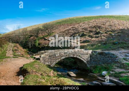 Three Shires Head, AX Edge Moor, wo Cheshire, Derbyshire und Staffordshire aufeinander treffen, England, Großbritannien Stockfoto